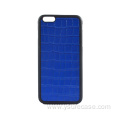 Newest Blue crocodile leather case for iphone 13